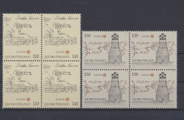 Finnland, MiNr. 842-843 Viererblock, Postfrisch - Autres & Non Classés