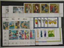 Deutschland (BRD) 6 Postfrische Zuschlagssätze, Eckränder - Unused Stamps