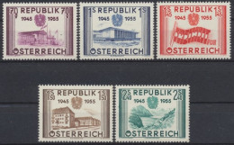 Österreich, MiNr. 1012-1016, Postfrisch - Ongebruikt