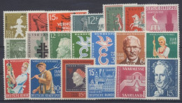 Saarland, MiNr. 429-448, Jahrgänge 1958-1959, Postfrisch - Andere & Zonder Classificatie