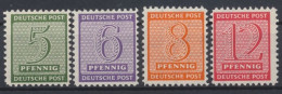 SBZ, MiNr. 120-123 X, Postfrisch - Sonstige & Ohne Zuordnung