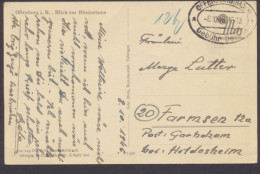 Offenburg, "Gebühr Bezahlt" Stempel V. 8.10.1946 Auf AK Blick Zur Rheinebene - Autres & Non Classés