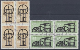 DDR, MiNr. 2957-2958, Viererblöcke, Gestempelt - Used Stamps