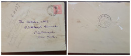 O) 1898 Circa, CUBA, SANTIAGO DE CUBA, US OCCUPATION, WASHINGTON 2c Red, CIRCULATED COVER TO NEW YORK - Cuba