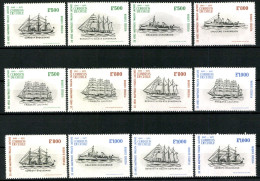 Chile, Schiffe, MiNr. 830-841, Postfrisch - Chile