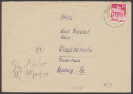Vahlen über Uslar, Landpoststempel Auf Brief, 1950 - Andere & Zonder Classificatie