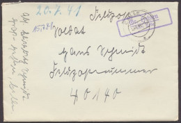 Gr. Hehlen über Celle, Landpoststempel Auf Feldpostbrief, 1941 - Other & Unclassified