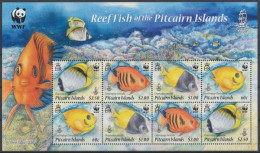 Pitcairn, Fische / Meerestiere, MiNr. 805-808 Kleinbogen, Postfrisch - Pitcairninsel