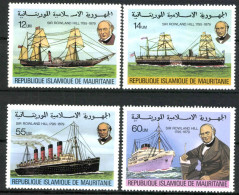 Mauretanien, Schiffe, MiNr. 636-639 A, Postfrisch - Mauritania (1960-...)