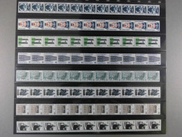 BRD, MiNr. 1340, 1342,1347,1398,1932, 1934-1936, 11er Streifen, Postfrisch - Roller Precancels