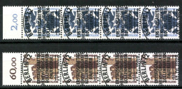 Berlin, MiNr. 798-799 A Oberrand, Viererstreifen, Gestempelt - Used Stamps