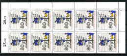 Berlin, MiNr. 877, 10er Bogenteil, Postfrisch - Unused Stamps