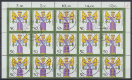 Deutschland (BRD), MiNr. 1484, 15er Bogenteil, Gestempelt - Gebraucht