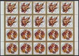 Deutschland (BRD), MiNr. 1442-1443, 10er Bogenteil, Gestempelt - Used Stamps