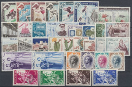 Monaco, MiNr. 629-664, Jahrgang 1960, Ohne 642, Postfrisch - Autres & Non Classés