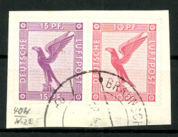 Deutsches Reich, MiNr. W 22, Briefstück - Se-Tenant