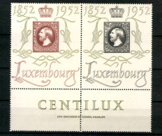 Luxemburg, MiNr. 488-489 Zd, Zierfeld, Postfrisch - Other & Unclassified