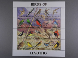 Lesotho, Vögel, MiNr. 945-964 Zusammendruckbogen, Postfrisch - Lesotho (1966-...)