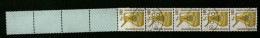 Deutschland (BRD), MiNr. 1401 RE 5 + 4 Lf, Gestempelt - Rollenmarken