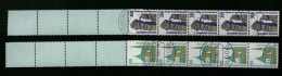 Deutschland (BRD), MiNr. 1406-1407 RE 5 + 4 Lf, Gestempelt - Roulettes