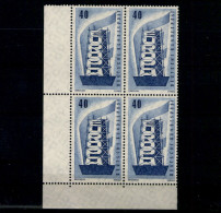 Deutschland (BRD), MiNr. 242, 4er Block, Eckrand Links Unten, Postfrisch - Unused Stamps