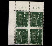 Deutschland (BRD), MiNr. 217, VB, Eckrand Links Oben, Postfrisch - Unused Stamps
