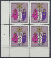 Deutschland, MiNr. 1196, 4er Block, Eckrand Li. Unten, Postfrisch - Unused Stamps