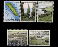 Färöer, MiNr. 154-158, Postfrisch - Färöer Inseln