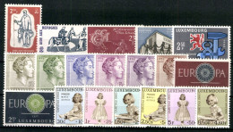 Luxemburg, MiNr. 618-636, Jahrgang 1960, Postfrisch - Autres & Non Classés