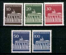 Deutschland (BRD), MiNr. 506-510 W, Postfrisch - Unused Stamps