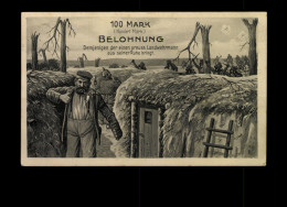 100 Mark Belohnung, Preussischer Landwehrmann - Guerre 1914-18