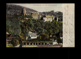 Heidelberg Von Der Hirschgasse, Farbige Reliefkarte - Other & Unclassified