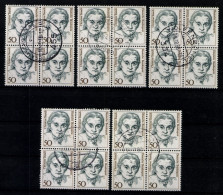 Deutschland (BRD), MiNr. 1304, 4er Blöcke, Gestempelt - Used Stamps