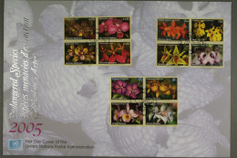 UNO Triobrief: Gefährdete Arten: Orchideen, 2005 - Gezamelijke Uitgaven New York/Genève/Wenen