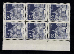 Berlin, MiNr. 277, 6er Block, Linker Rand, Postfrisch - Unused Stamps