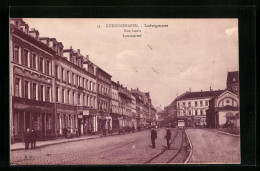 AK Ludwigshafen /Rh., Ludwigstrasse Mit Geschäften  - Ludwigshafen