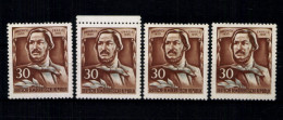 DDR, MiNr. 489 A, 4 Marken, Postfrisch - Unused Stamps