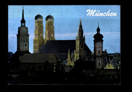 München, Peterskirche, Frauenkirche Und Rathaus, AZET-Color Silberkarte - Other & Unclassified