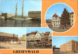 72336041 Greifswald Mecklenburg Vorpommern Segelschulschiff Wilhelm Pieck Platz  - Greifswald