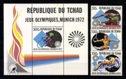Tschad, MiNr. 550-552, Block 44, Postfrisch - Tchad (1960-...)