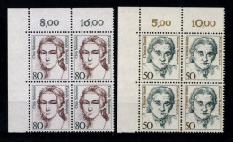 Deutschland (BRD), MiNr. 1304-1305, 4er Block Ecke Li. Oben, Postfrisch - Unused Stamps