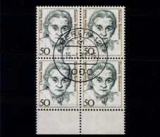 Deutschland (BRD), MiNr. 1304, 4er Block, Unterrand, Gestempelt - Gebraucht