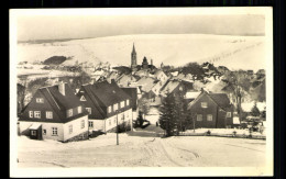 Oberwiesenthal, Ortsansicht Mit Kirche - Autres & Non Classés