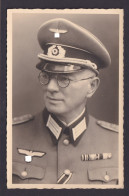 Foto Ansichtskarte Wehrmacht NS Offizier Druck C. Krautwald Ingolstadt - Cartas & Documentos