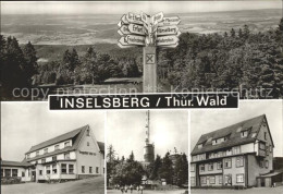 72335787 Inselsberg Schmalkalden Panorama Wegweiser Berghotel Sendeanlage Insels - Schmalkalden