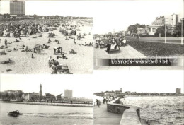 72335691 Rostock-Warnemuende Strandpartie Hotel Neptun Kurhaus Hafeneinfahrt Mol - Rostock