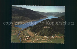 72334895 Ossiachersee Fliegeraufnahme Mit Ruine Landskron Ossiachersee - Andere & Zonder Classificatie