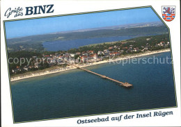 72334100 Binz Ruegen Seebruecke Fliegeraufnahme Binz - Autres & Non Classés