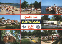 72334090 Boltenhagen Ostseebad Strand Konzertpavillon Steg Bootsanleger Restaura - Other & Unclassified