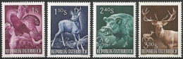 Austria 1959 - Mi 1062/65 - YT 904/07 ( Hunting Congress, Vienna - Wild Fauna ) MNH** Complete Set - Nuovi